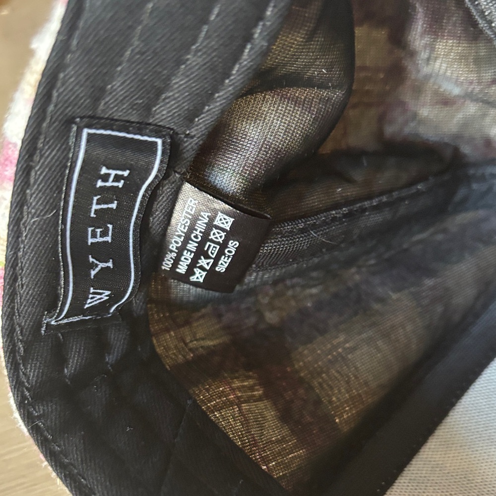 Wyeth by Todd Magill Pink and Cream Checkered Cap Hat - Picture 6 of 8
